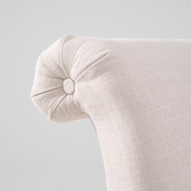 1900s French Wooden Upholstered Chair on Wheels For Sale - Image 12 of 18