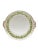 Antique Haviland Limoges Daisy Chain Platter with Gilding. This delicate antique platter features a green and yellow daisy...