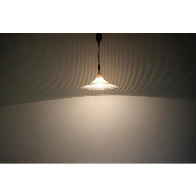 Brown Mid-Century Adjustable Pendant from Meblo, 1970s For Sale - Image 8 of 10