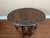 Petite Antique English Side Sofa Table Barley Twist Drop Leaf Gateleg Carved Oak For Sale - Image 13 of 18