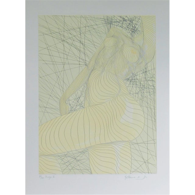 This is a suite of of 4 etchings titled "image" c.1980 is by noted Maroccan artist Guillaume Azoulay, born 1949. Each...
