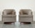 Set MCM Swivel Chairs in Taupe Velvet & Walnut, C. 1950s For Sale - Image 4 of 9