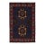Rug & Kilim’s Baluch Tribal Rug in Navy Blue With Chocolate Brown Medallions For Sale