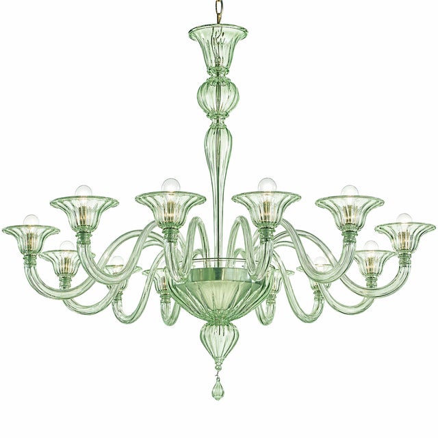 2020s Contemporary Modern Elegant "Rigadin" Murano Glass Chandelier For Sale - Image 5 of 6