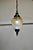 French Art Deco crackle glass hanging pendant light Simple and beautiful, this crackle glass is a pear drop the shade is...