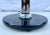 Charcoal Mid 19th Century Postmodern Torchiere Chrome, Lucite and Marble Floor Lamp For Sale - Image 8 of 13