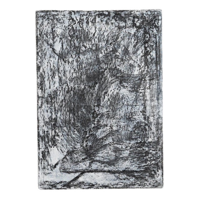 Enrico Della Torre, Art Black Composition, Charcoal on Canvas, 2017 For Sale