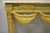 French Italian Regency Neoclassical Green Gold Marble French Louis XVI Console Table For Sale - Image 3 of 11