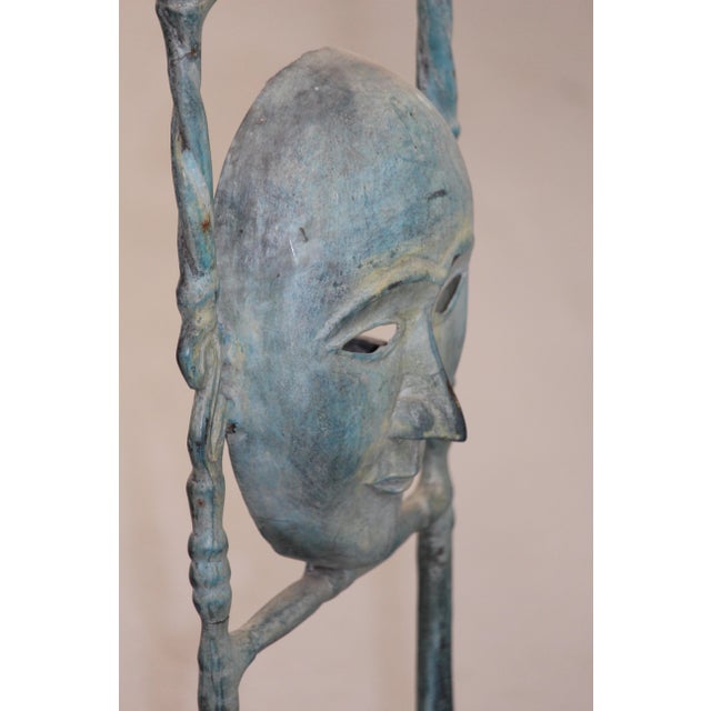 Figurative Mask Candleholder, 1970s For Sale - Image 14 of 18