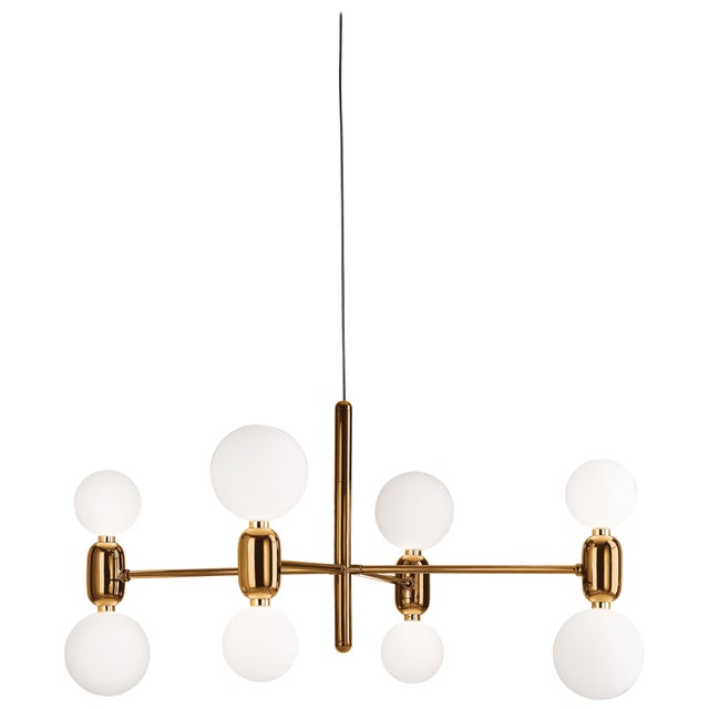 Golden Aballs Chandelier 4 by Parachilna For Sale - Image 9 of 9