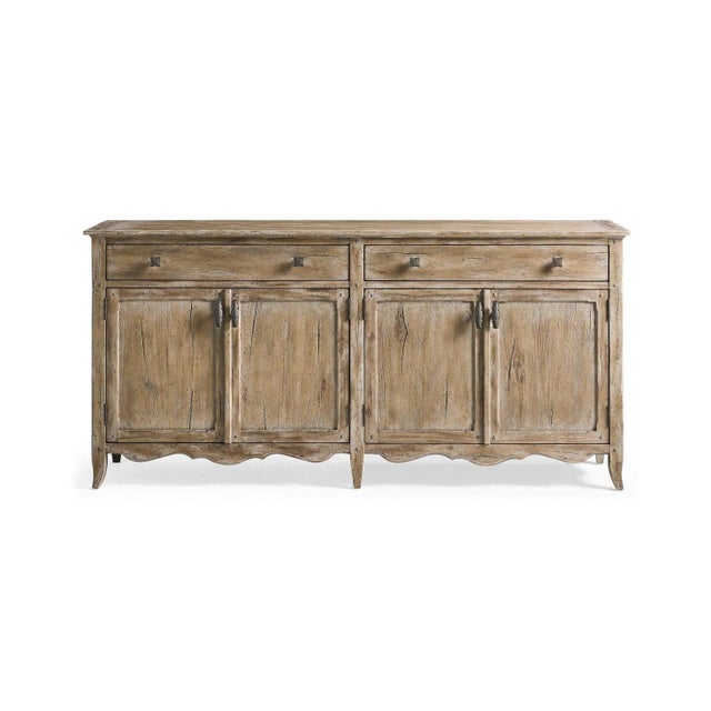 Wood Rustic French Provincial Sideboard For Sale - Image 7 of 14