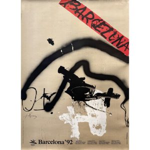 1992 Sport Poster, Barcelona Olympics - Tàpies