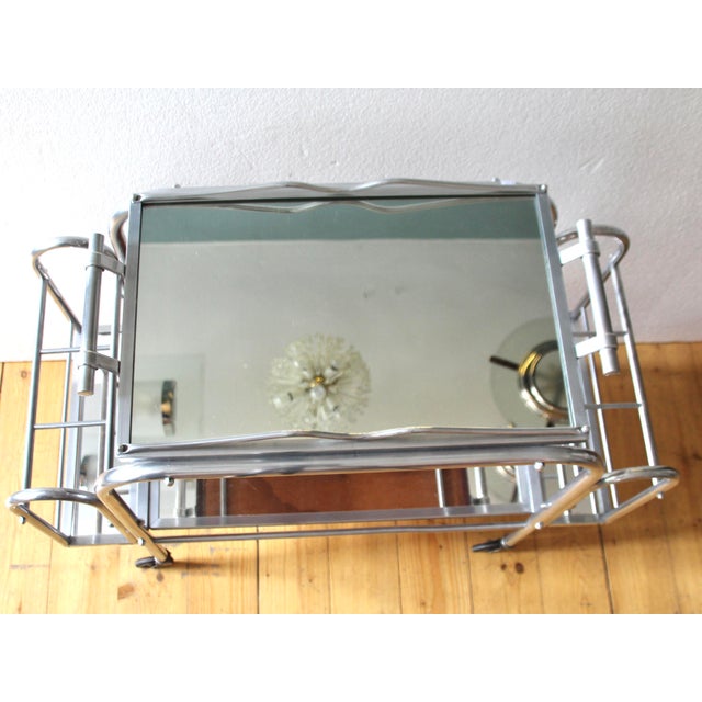 Art Deco French Bar Trolley, 1940s For Sale - Image 3 of 12