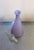 Mid-Century Modern Purple Satin Glass Genie Bottle Vase For Sale - Image 3 of 4