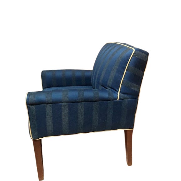 1960s 1960s Chastaine Navy Blue Accent Chair For Sale - Image 5 of 6