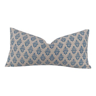 Gp and J Baker "Thornham" in Indigo Down Filled Pillow For Sale