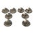 Danish Modern Stainless Steel Denmark 4 Candle Holders and 4 Tea Light Holders - Set of 8 For Sale
