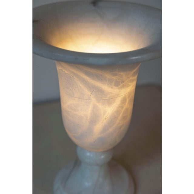 Mid 20th Century French Alabaster Lamp For Sale In Atlanta - Image 6 of 6