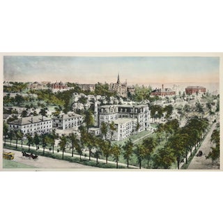 Early 20th Century Antique Northwestern University Print For Sale