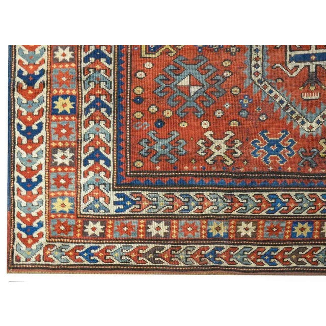 Late 19th Century Late 19th Century Kazak Rug For Sale - Image 5 of 9