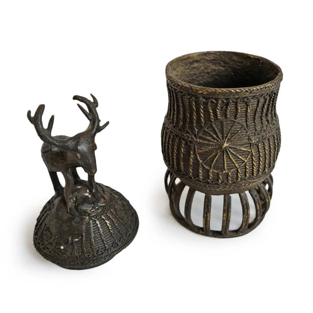 Early 20th Century Ghana Ashanti Bronze Vessel For Sale - Image 4 of 5