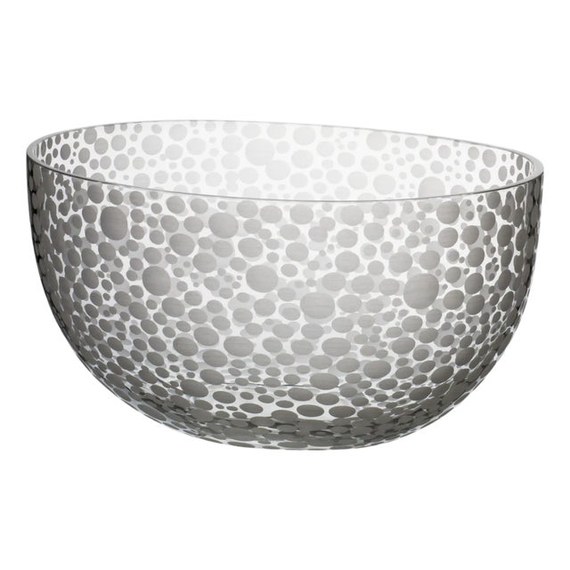 Carlo Moretti Millebolle Bowl With Spotted White Detail For Sale