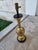 Very fine brass lamp with intricate geometric detailing. The height as shown is 25" to overall height will depend on the...