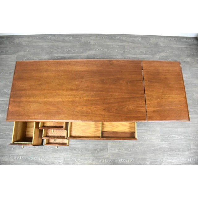Refinished Barney Flagg “Parrallel” Desk for Drexel For Sale In Boston - Image 6 of 11