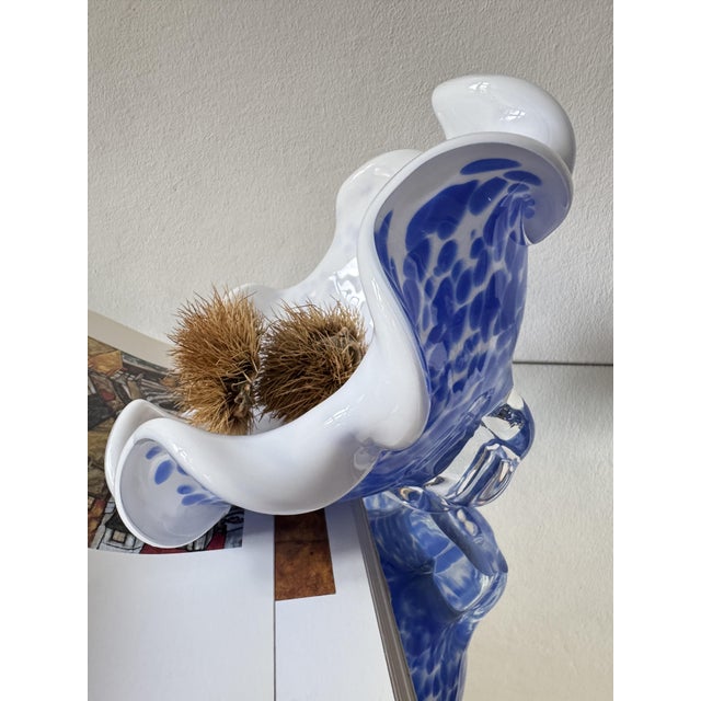 Glass Sculptural Art Glass Bowl, 1990s For Sale - Image 7 of 16