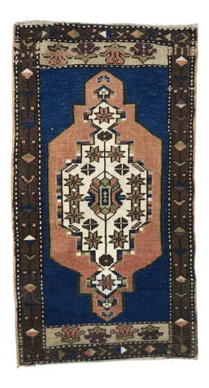 Vintage Turkish Hand-knotted Rug
