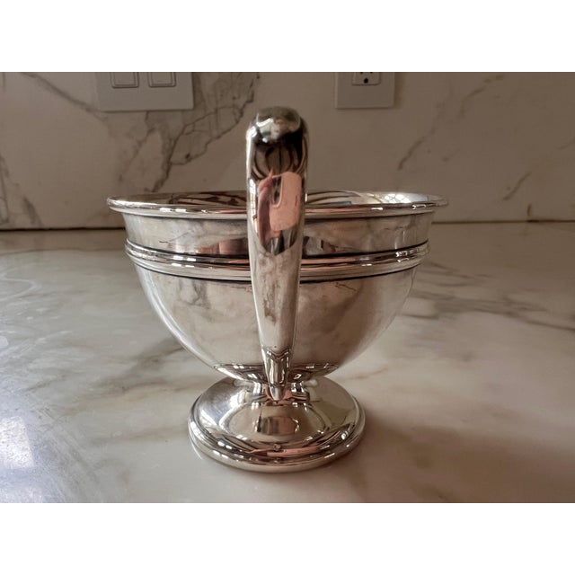 1940s Neoclassical Sterling Silver Cream and Sugar Set For Sale - Image 10 of 17