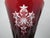 Red Waterford Red Snowflake Crystals 9 3/8" Fluted Champagne Glass Set of 2 For Sale - Image 8 of 13