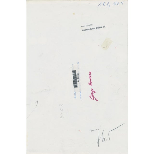 Henry Grossman, George Harrison on Stage, Black and White Photograph, 25,3 X 16,6 Cm 1970 For Sale - Image 3 of 4