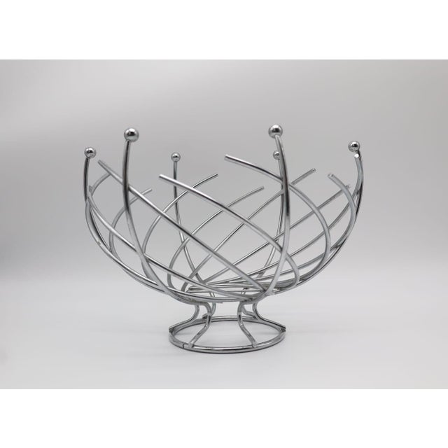 Mid-Century Modern Sputnik Spiral Fruit Bowl from Alessi, 1960s, in Very Good conditions. Designed 1960 to 1969 This piece...