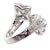 Louis Vuitton Louis Vuitton LV Monogram Signature Diamond Fusion White Gold Ring, Size 5.75 For Sale - Image 4 of 12