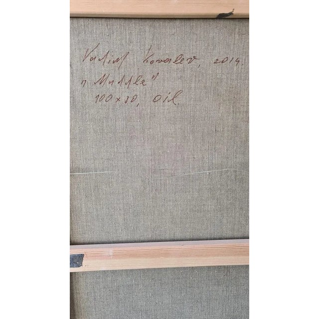 Vadim Kovalev, Muddle, Composition with Violins and Seagull, 2014, Oil on Canvas For Sale - Image 4 of 5