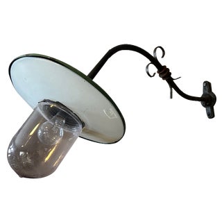 Industrial Wall Lamp in Metal For Sale
