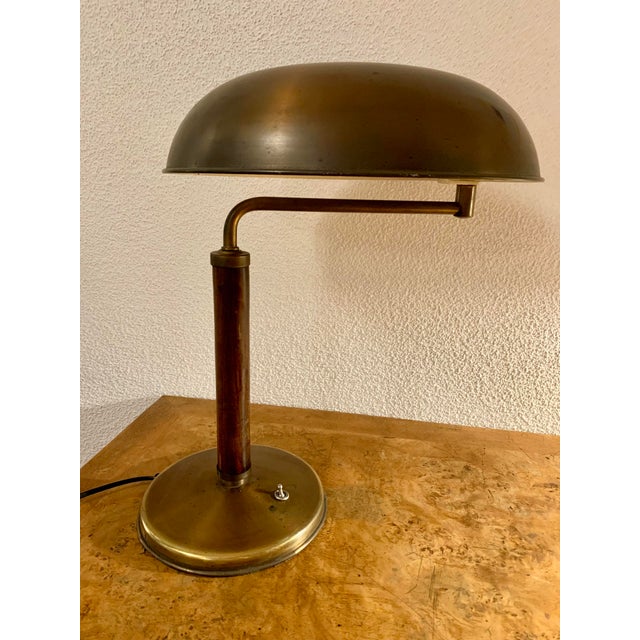 Bauhaus Bauhaus Art Deco Table Lamp Lux Quick by Alfred Müller for Amba Basel, 1930s For Sale - Image 3 of 10