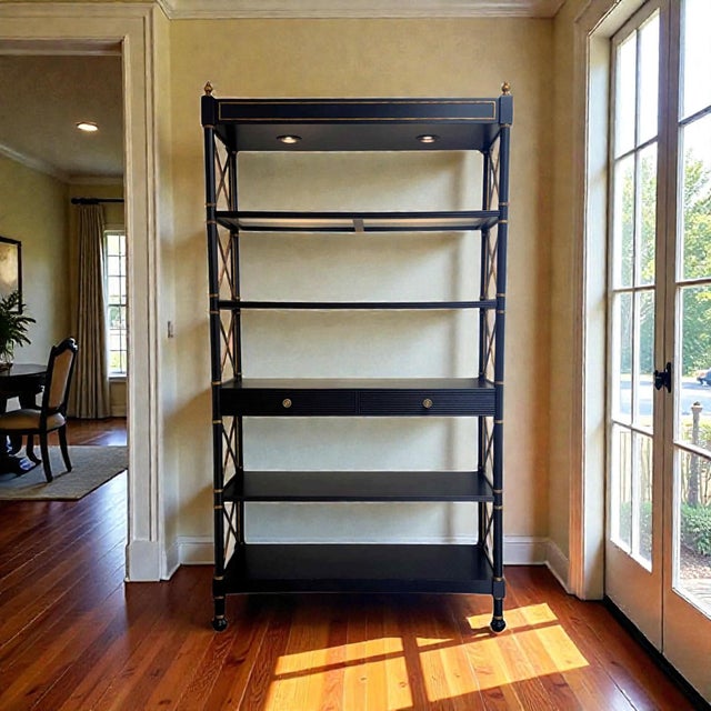 Sherrill Lighted Regency Etagere For Sale - Image 15 of 16