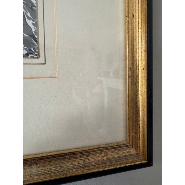 An elegant antique architectural engraving depicting a classical arcade with columns and arches. The plate is titled...