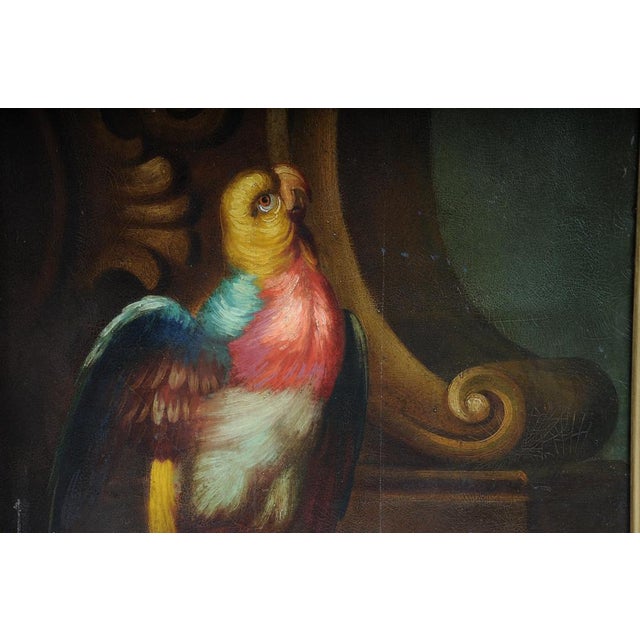 Gold Still Life with Bouquet of Flowers, 20th Century, Oil on Panel For Sale - Image 8 of 18