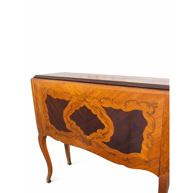 Secretary Desk with Inlays, 1890s For Sale - Image 6 of 8