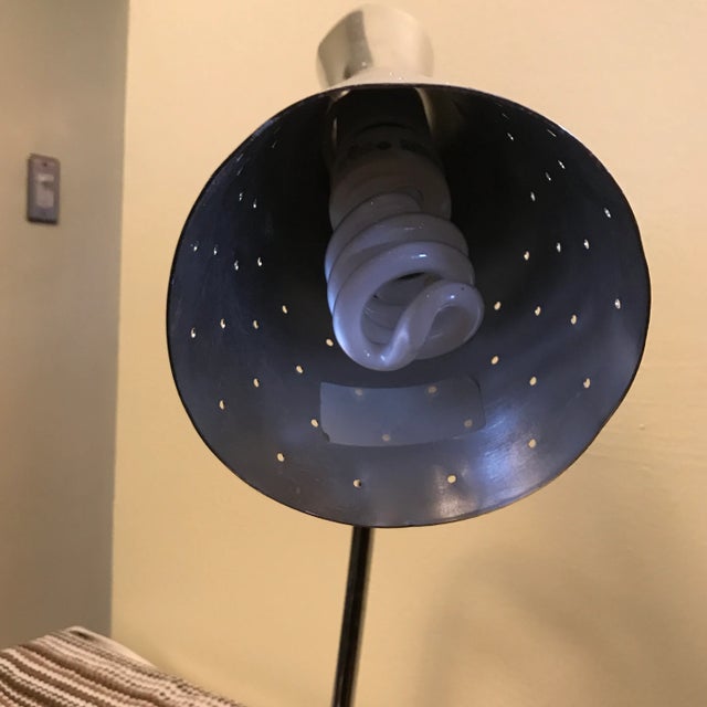 1960s Mid Century Chrome Desk Lamp Articulating Gooseneck For Sale - Image 9 of 13