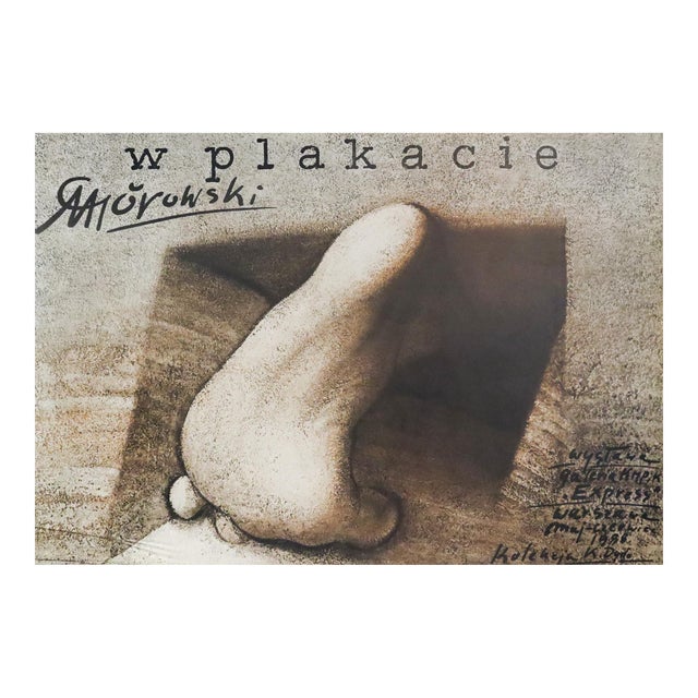 1988 Polish Theatre Poster, W Plakacie - Gorowski (Horizontal) For Sale