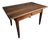 Antique French Walnut Farmhouse Dining Table with Drawer, 1900s For Sale