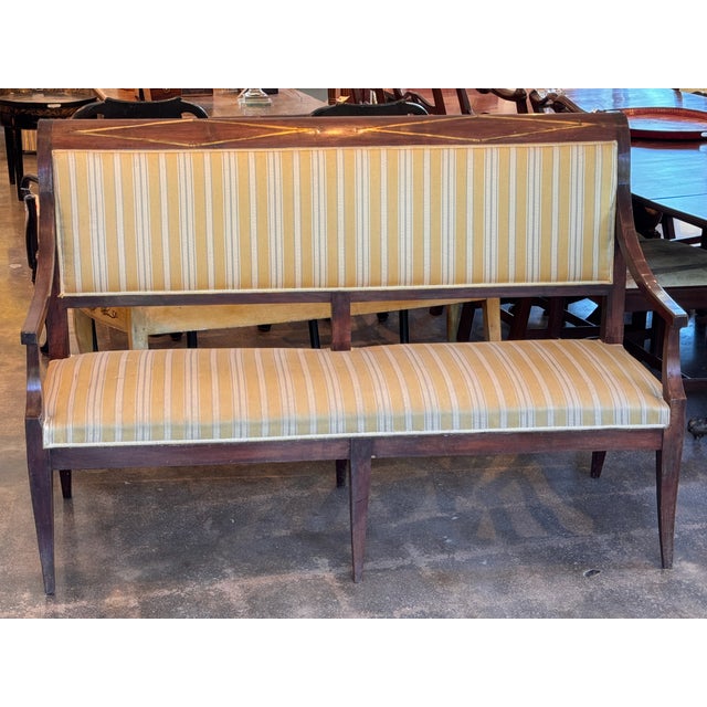 Traditional Early 19th Century Empire Settee For Sale - Image 3 of 15