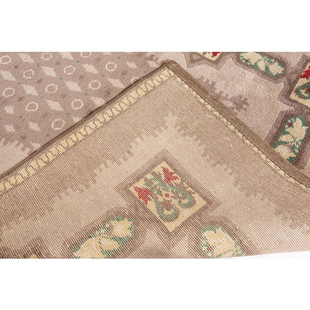 Stone Gray Doris Leslie Blau Vintage French Art Deco Rug by Paule Leleu For Sale - Image 8 of 8
