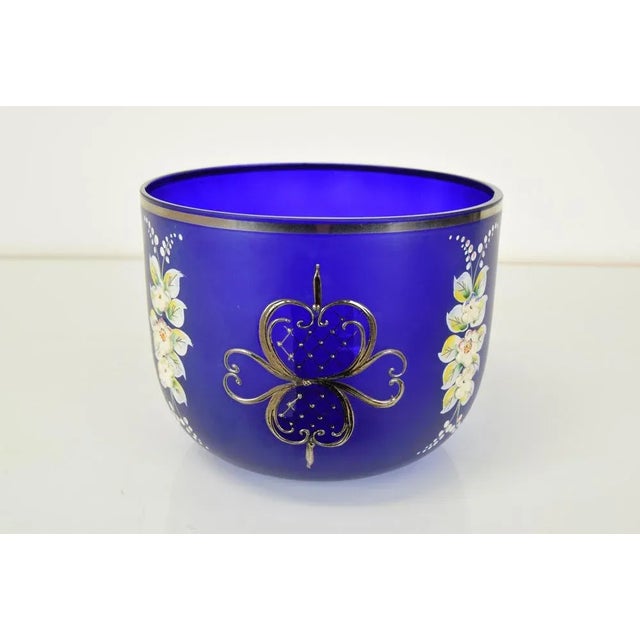 1960s Mid-Century Glass Bowl by Novoborske Sklo, 1960s For Sale - Image 5 of 10