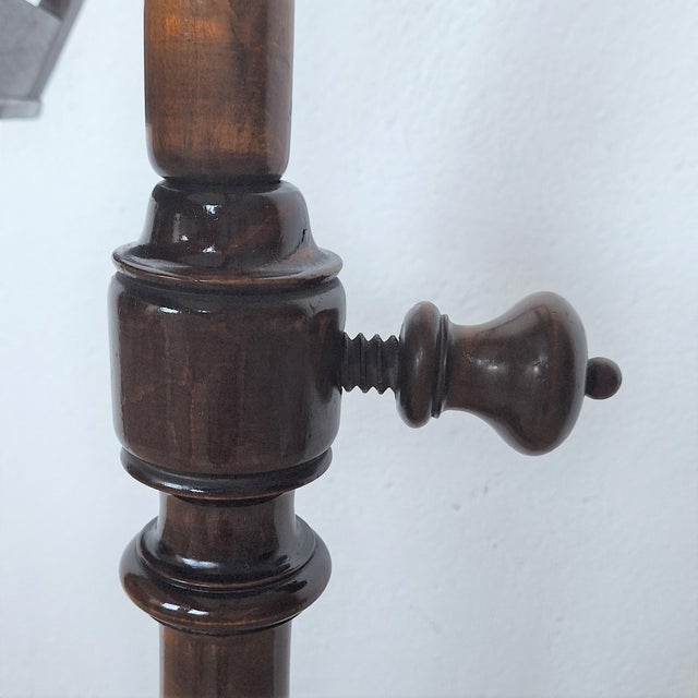 Art Nouveau Height-Adjustable Wooden Music Stand, 1890s For Sale - Image 3 of 4