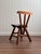 Brown 1960s Vintage Brutalist Wabi-Sabi Wood Dining Chairs, Set of 4 For Sale - Image 8 of 18